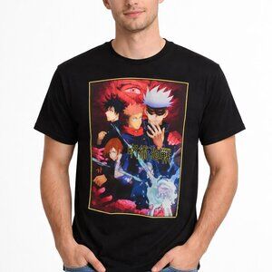 JuJutsu Kaisen Project Men's T-Shirt M 38/40 Japanese Anime Crunchy Roll Cotton